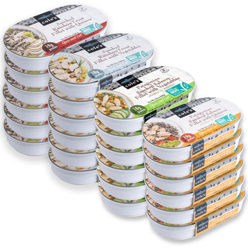 Coles Open & Eat Meals Variety Pack | Smoked Salmon & Trout with Quinoa & Vegetables | 5.6 oz | 24 Pack