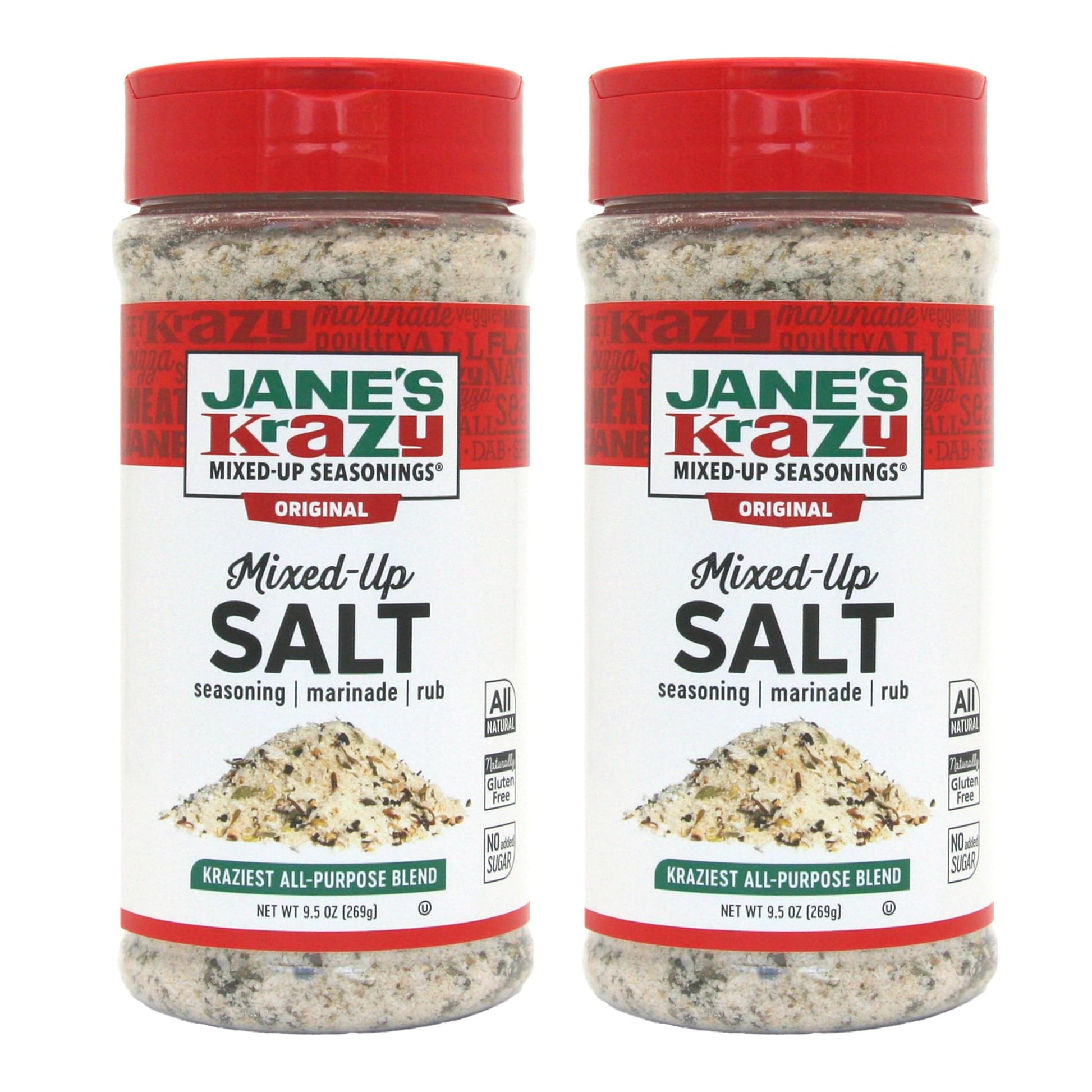 Jane s Krazy Mixed-Up Original Salt Blend, 9.5 Ounce (Pack of 2)