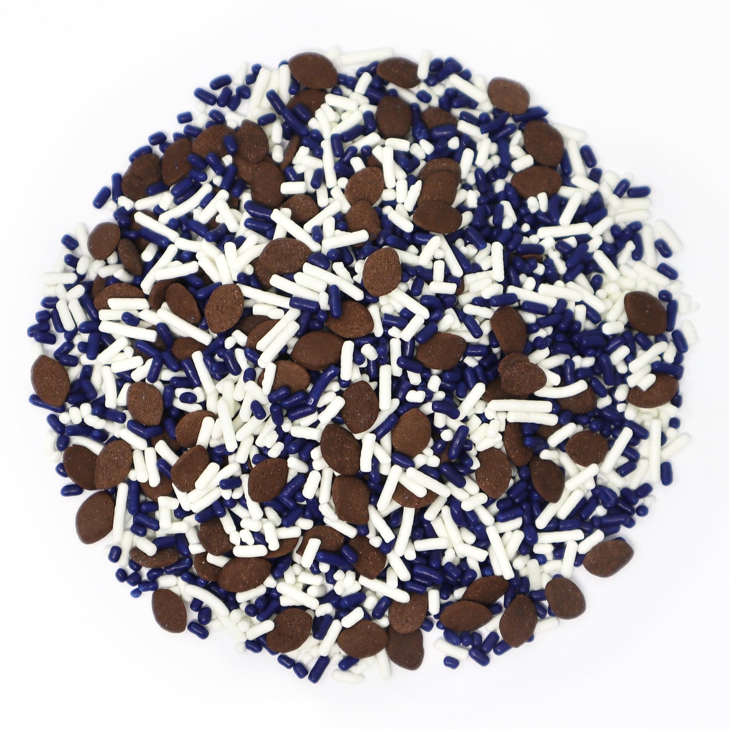 Mystic Sprinkles The Big Football Game Jimmy Mix 3Oz Bottle (Navy Blue & White Sprinkle Mix 3Oz)