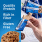 Quest Nutrition Oatmeal Chocolate Chip Protein Bars, 20g Protein, 1g Sugar, 5g Net Carb, Gluten Free, Keto Friendly, 4 Count