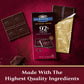 Ghirardelli Intense Dark Chocolate Bar, 92% Cacao, 3.17 Oz Bar (Pack Of 12)