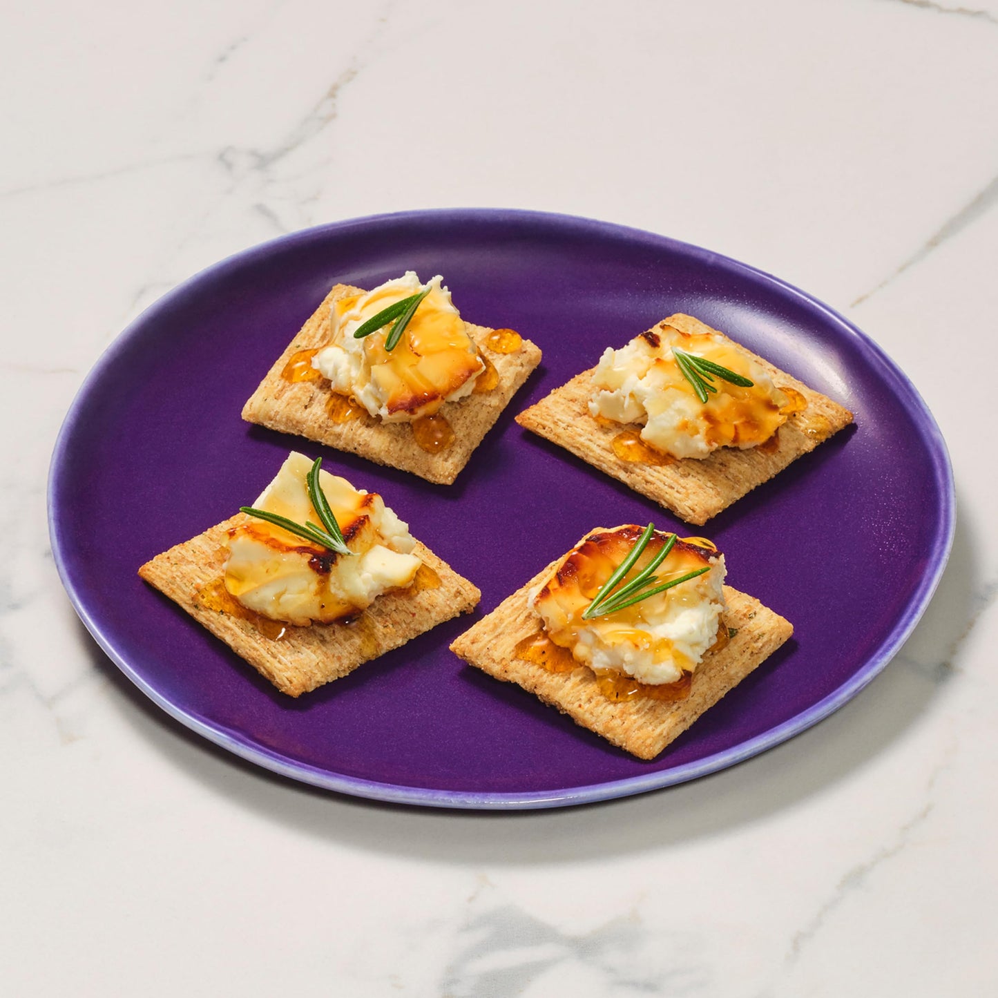 Triscuit Balsamic Vinegar & Basil Whole Grain Wheat Crackers, Lunch Snacks, Bulk Snack Crackers, 6 - 8.5 oz Boxes