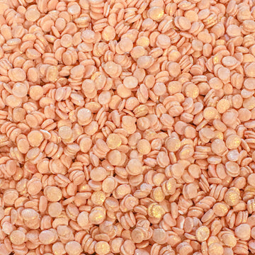 Light Rose Gold Sequin Confetti Sprinkles For Cakes And Cupcakes 4Oz