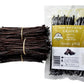 50 Vanilla Beans Bulk For Making Vanilla Extract, Whole Vanilla Beans Extract Grade 4-5 Inches, Perfect Homemade Extract, Baking