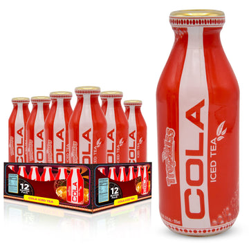 Tropikiss 12-Pack Cola Iced Tea - Antioxidant-Rich Refreshing Drink | Natural Bottled Ice Tea | Healthy & Flavorful Beverage