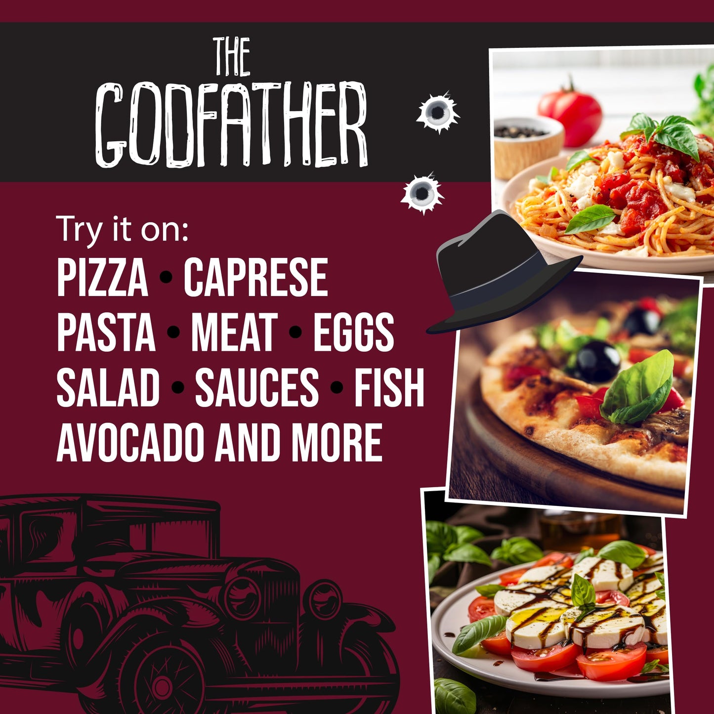 Flavor Seed Godfather Organic Italian Seasoning For Pasta Salad, Tomato Sauces, Pizza Toppings, Organic Salad. Mediterranean Ble