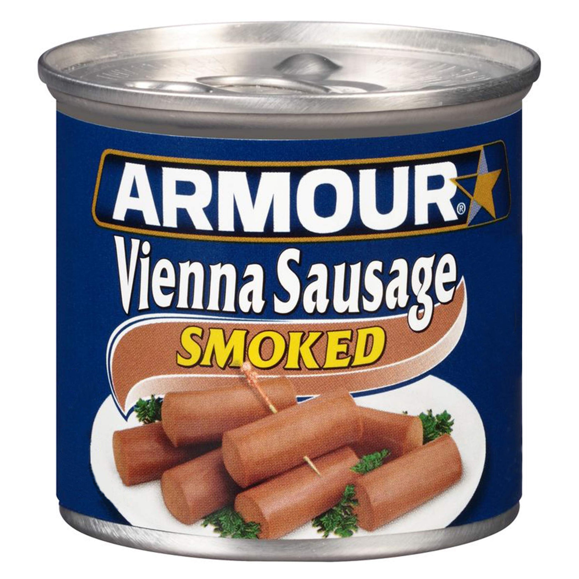 Armour Star Vienna Sausage, Smoked Canned Sausage, 4.6 OZ, Pack of 24