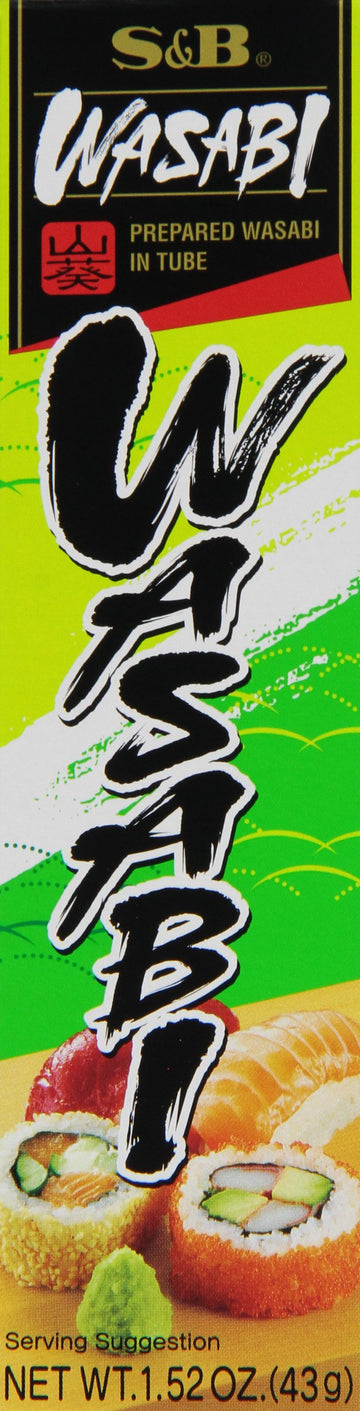 S&B Prepared Wasabi in Tube, 1.52 Ounce