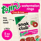 Snak Club Tajin Watermelon Rings Gummy Candy, Fruit Candy Gummies with Chili and Lime Seasoning, Mild, Gluten-Free and Vegan Sna