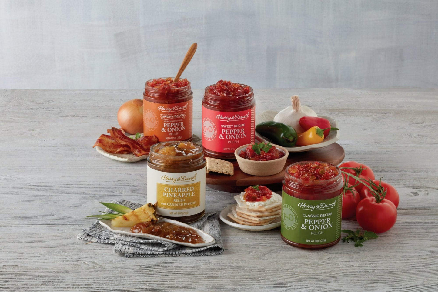 Harry & David Sweet Pepper & Onion Relish (10 Ounces), Sandwich Topping, Burger Condiment, Charcuterie Board