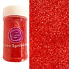 Sentovac Red Sanding Sugar for Baking Edible Sparkling Sugar Sprinkles Coarse Sugar Crystals for Baking Topping Cake Cookie Cupc