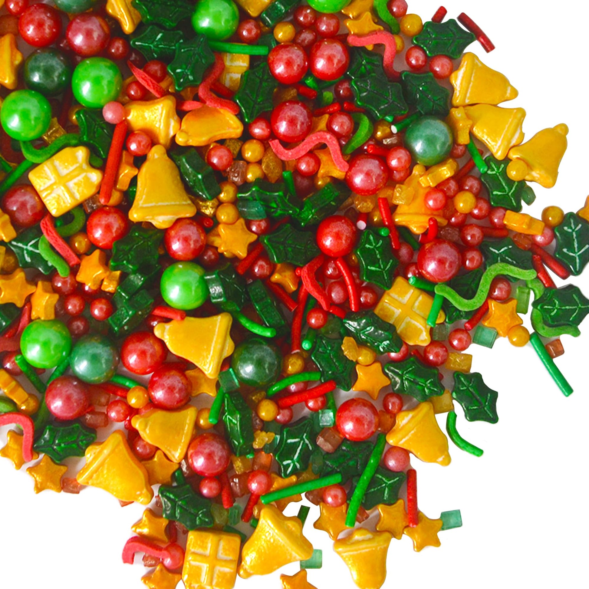 Christmas Sprinkles For Cookie Decorating Edible Candy Pearls Christmas Bell Sprinkles Holiday Cookies Baking Cupcake Cake Toppe