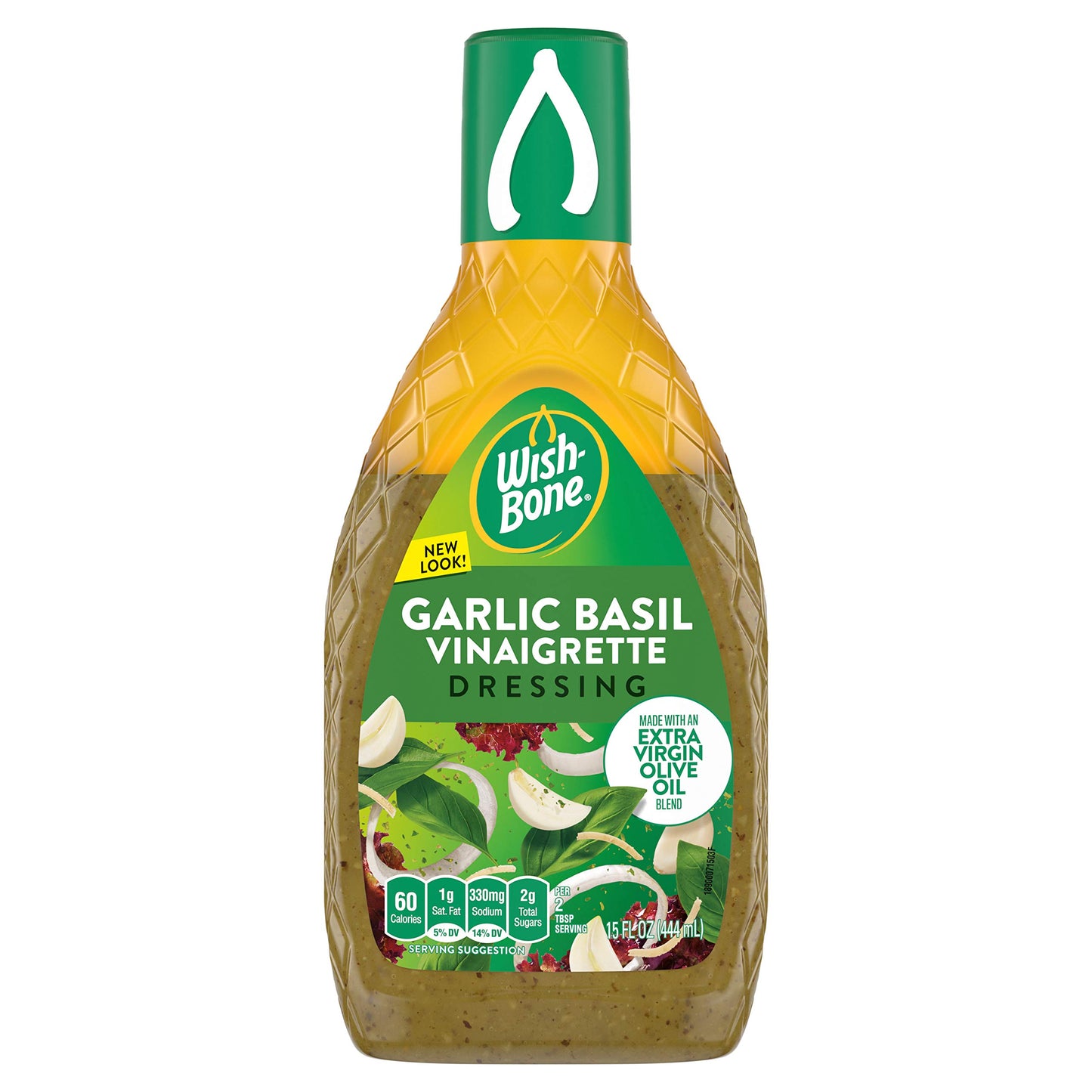 Wish-Bone Salad Dressing Garlic Basil Italian Dressing 15 Oz