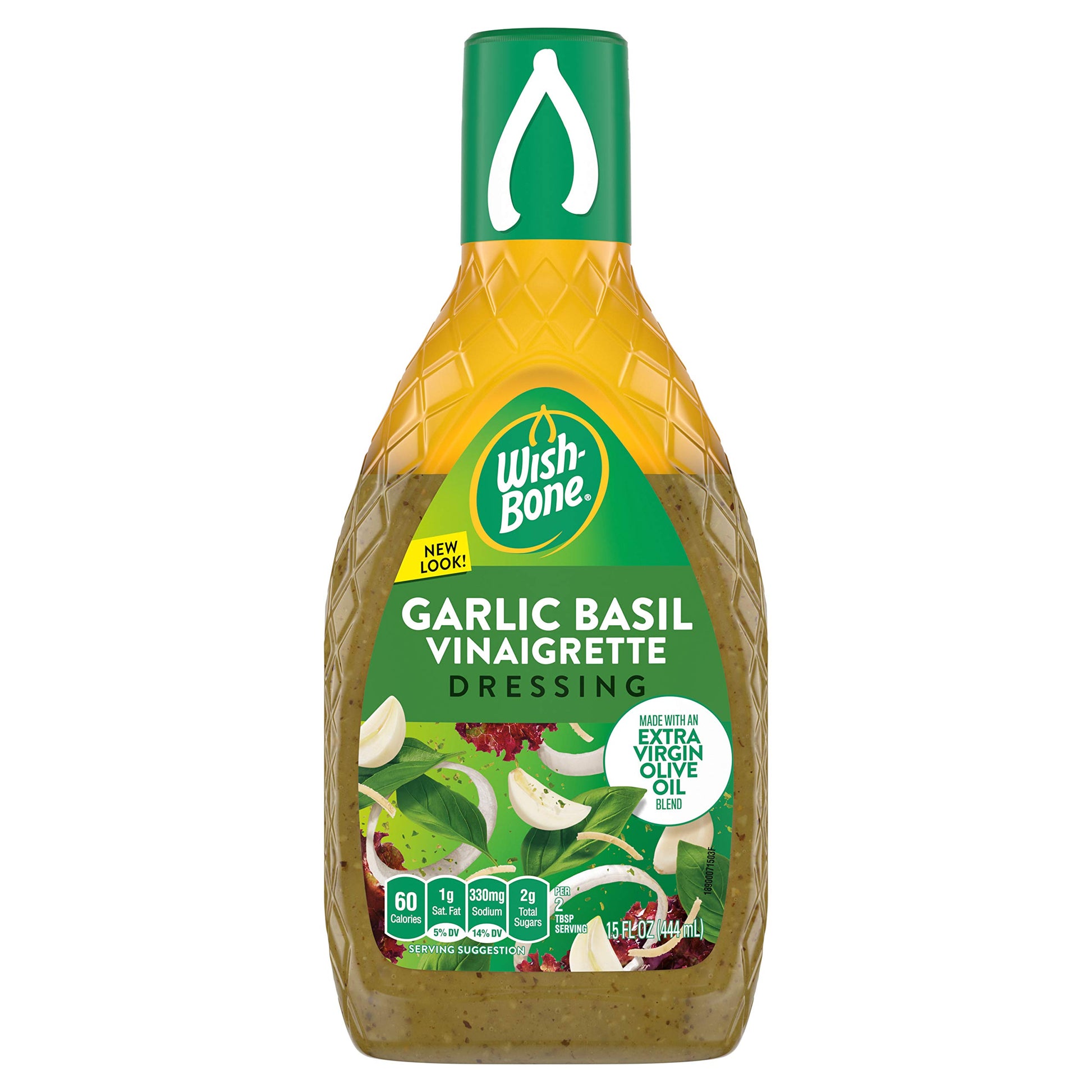 Wish-Bone Salad Dressing Garlic Basil Italian Dressing 15 Oz