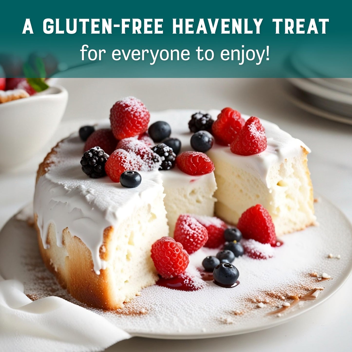 Judee'S Gluten Free Angel Food Cake Mix - 1Lb - Easy To Bake - Light And Fluffy Baking Mix - Delicious And 100% Gluten-Free - Id