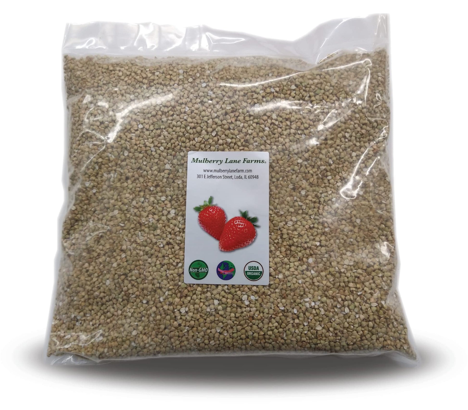 Buckwheat, 5 Pounds Usda Certified Organic, Non-Gmo, Hulled, Whole, (Groats) Bulk, Product Of Usa, Mulberry Lane Farms