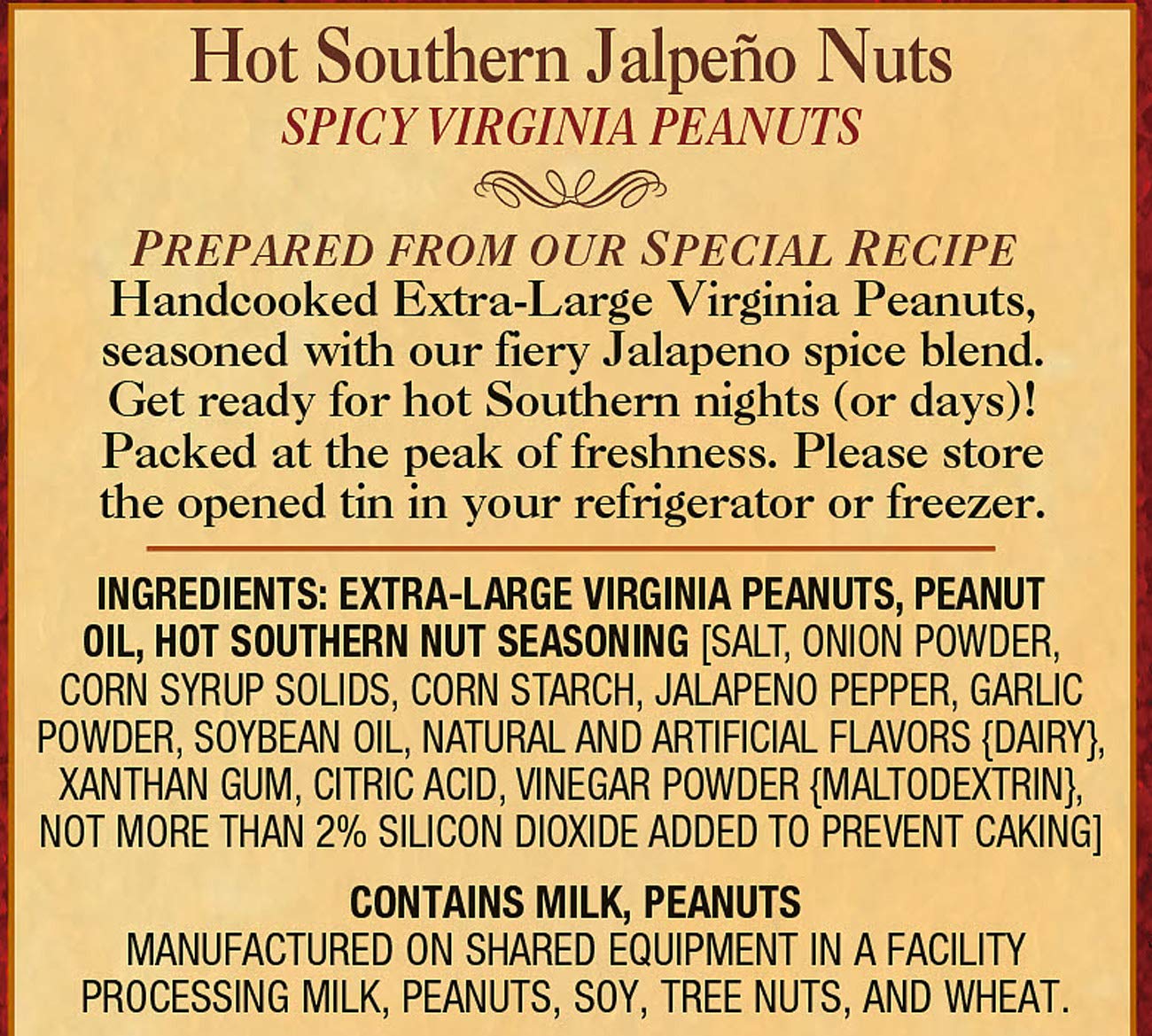 The Peanut Shop Of Williamsburg Hot Southern Jalapeno Nuts, 10.5 Ounce