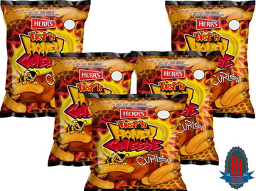 Herrs Potato Chips & Cheese Curls -,1Oz (Curated by RJ Snacks Value Pack) (Hot & Honey Cheese Curls)