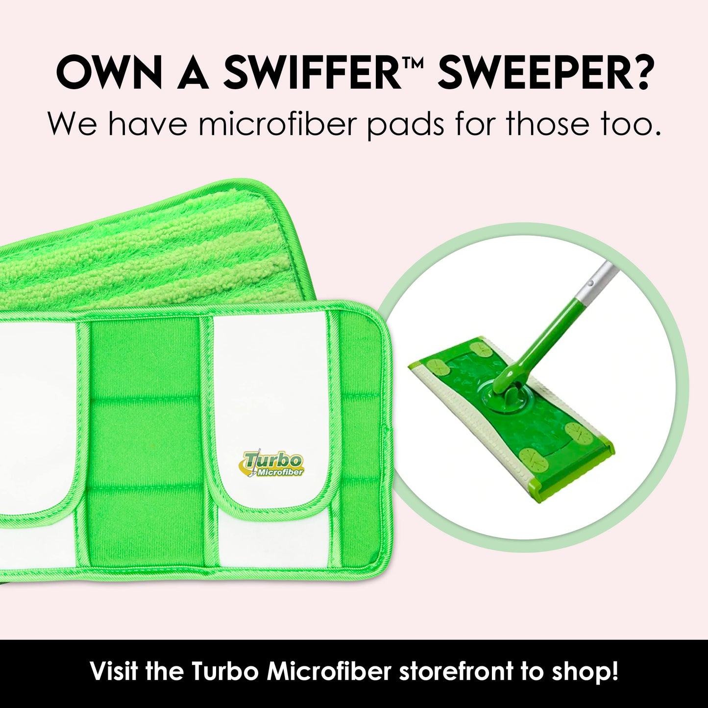 Reusable Floor Mop Pads - Swiffer Wet Jet Compatible Refills 4 Pack - Machine Washable, 12-Inch Microfiber Mop Swiffer Wet Pads
