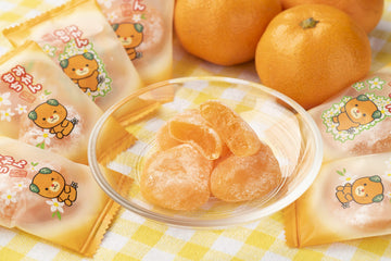 Mochi Mandarin Orange Traditional Japanese Rice Cakes, 130G, Soft Chewy Wagashi Food Sweets Estala