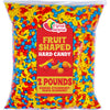 Fruit Shaped Candies - 2 Pounds - Lunar New Years Treats - Unwrapped Gumball Machine Refills - Banana, Strawberry, Peach, Blueberry Flavors