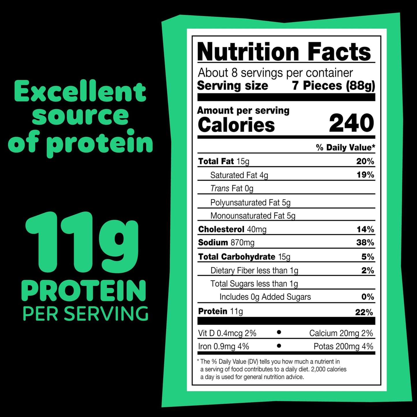 Pilgrims Zesty Ranch Popcorn Nuggets | Fully Cooked | 11 G Protein | Frozen |1.50 LB