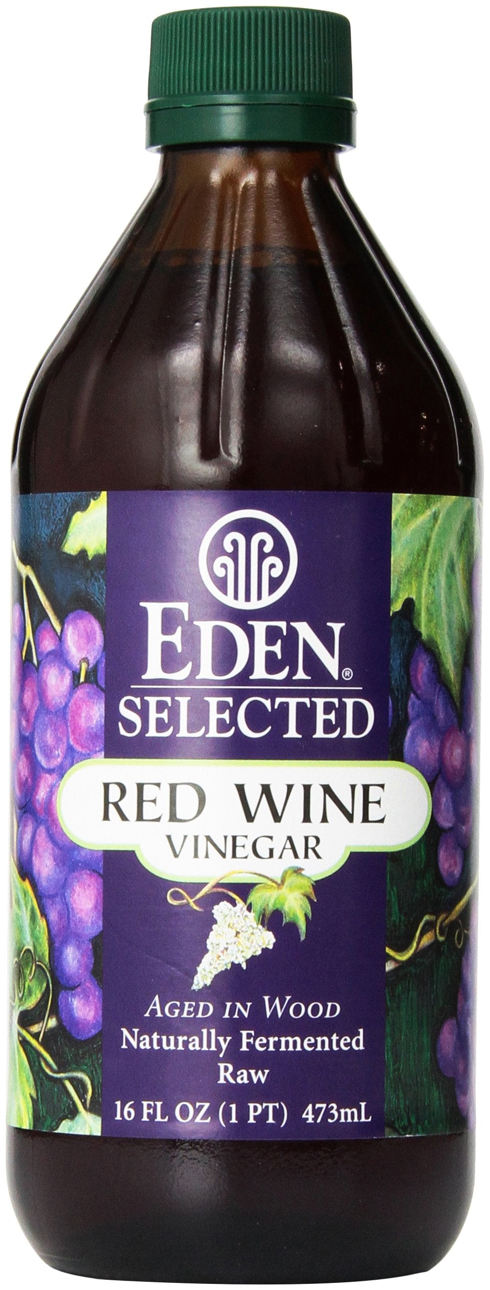 Eden Organic Red Beverage-Inspired Vinegar  16 Fl Oz  Raw  Amber Glass