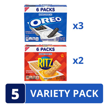 Handi-Snacks OREO & RITZ Variety Pack, 30 Snack Packs (assortment may vary)