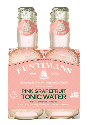 Fentimans Sparkling Pink Grapefruit Tonic Water - Grapefruit Sparkling Water, Craft Soda, Mixer with Natural Ingredients, Botani