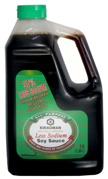 Kikkoman Lite Soy Sauce, 64-Ounce (Pack of 6)