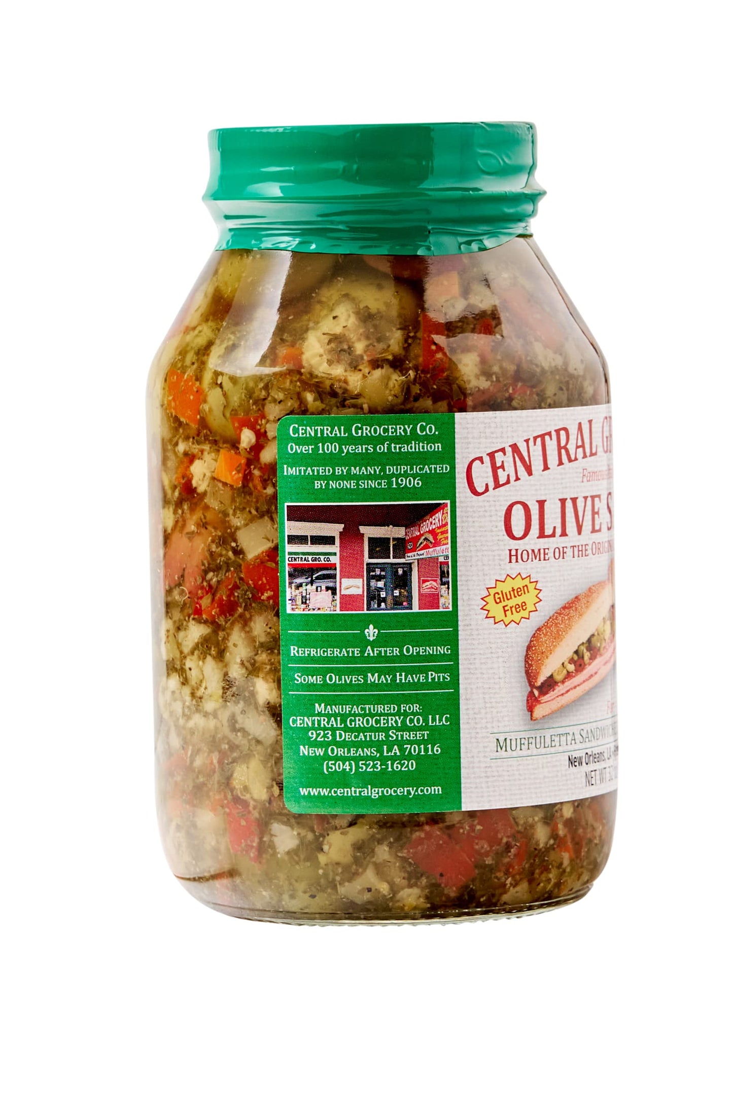 Central Grocery Olive Salad - 32 Oz (Pack Of 2) Perfect For Muffulettas, Sandwiches, Pizza Toppings, Pastas, Hot Dog Topper, Sal