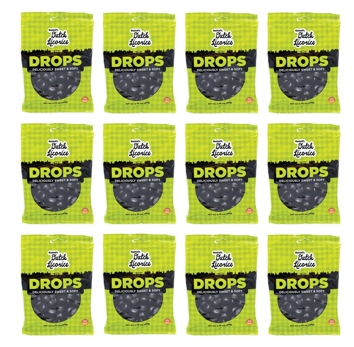 King Of Sweets Soft Licorice Drops, Chewy & Flavorful, 12 Count (5.29 oz)
