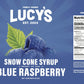 Lucys Shaved Ice Snow Cone Syrup - Blue Raspberry - 32 oz Bottle