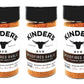 Kinders Woodfired Garlic Rub Bulk Pack of 3 Bottles - 6 oz Per Bottle - 18 oz Total of Premium Quality Kinders Rub