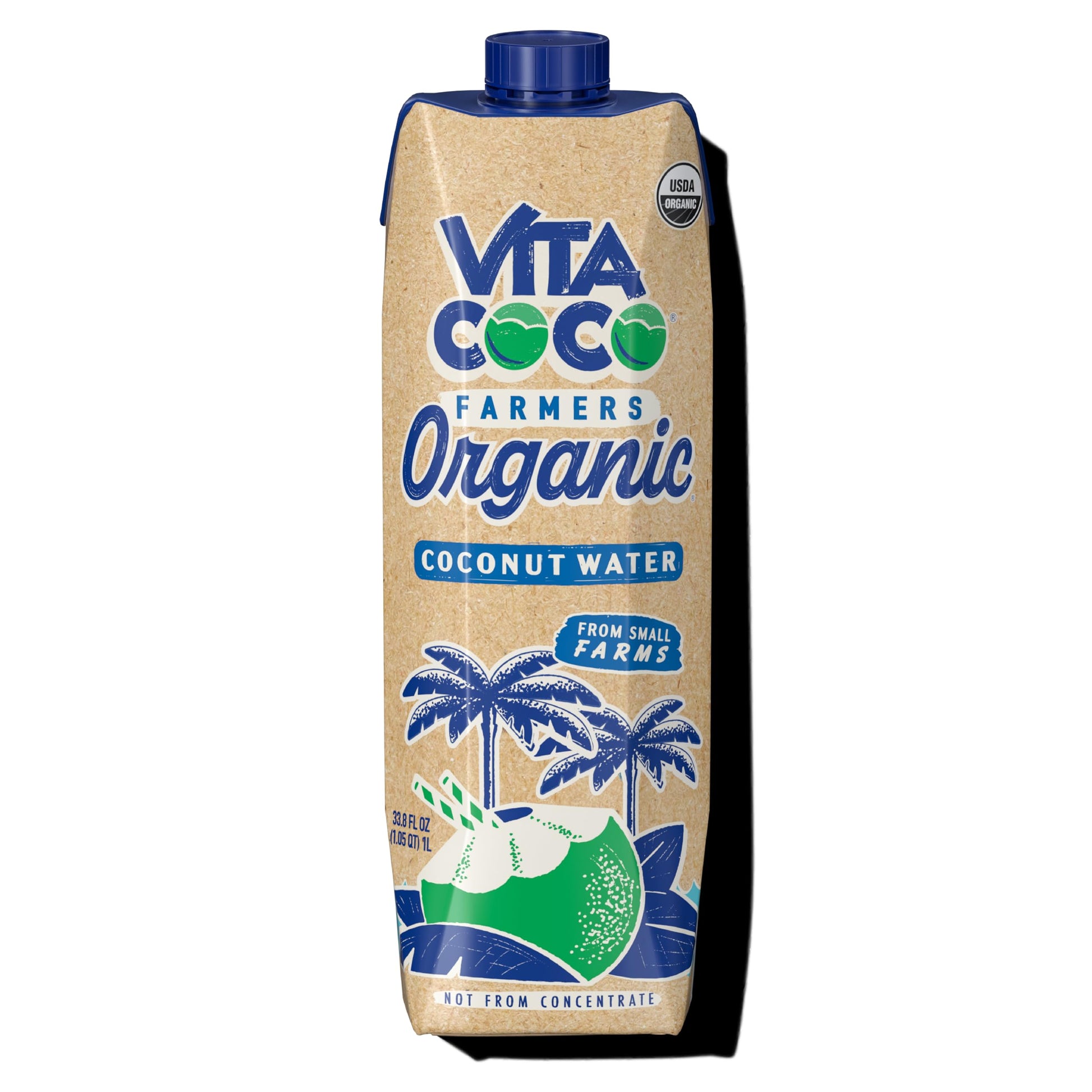Vita Coco Organic Coconut Water, 33.8 Fl Oz, Pack of 1, Refreshing Natural Beverage