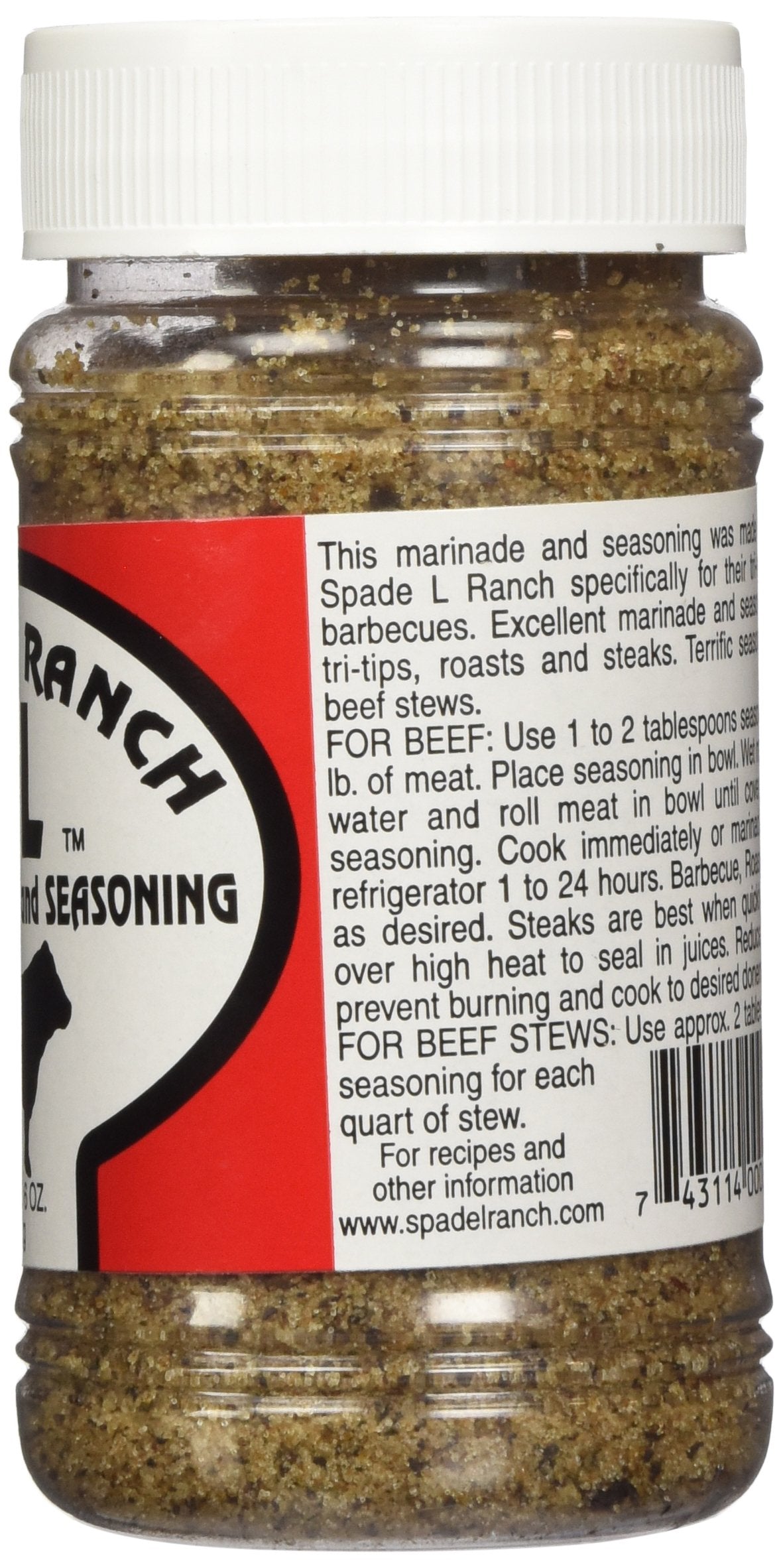 Spade L Ranch Beef Marinade and Seasoning 6 Oz. (1)