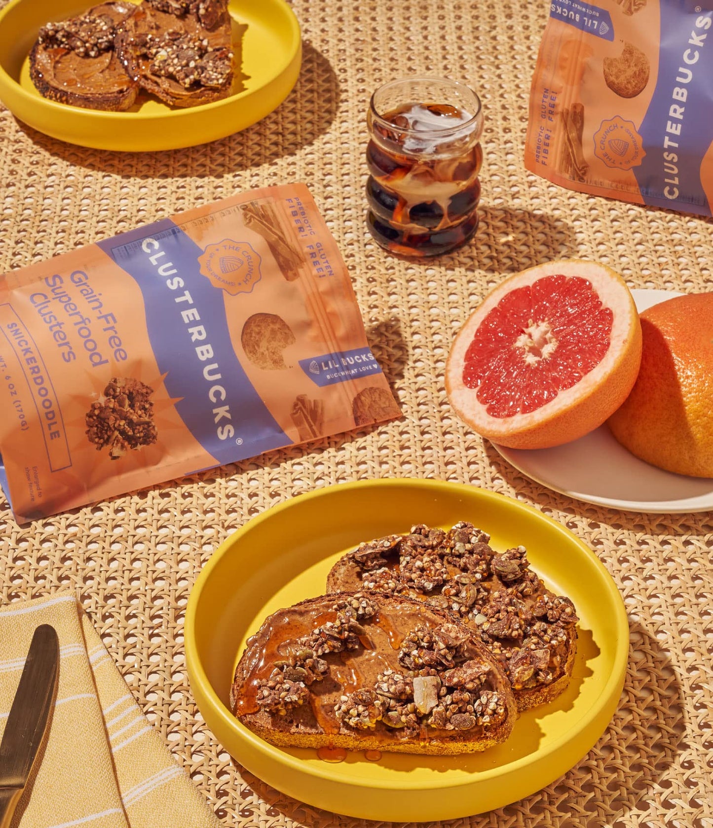 Lil Bucks Clusterbucks Grain-Free Superfood Clusters Made With Sprouted Buckwheat And Adaptogens, Gluten Free Snack (Snickerdood