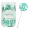 Aqua Light Blue Lollipops, 24 Pack, Blue Suckers, Blue Lollipops Individually Wrapped, Blue Lollipop Suckers Bulk, The Hampton P