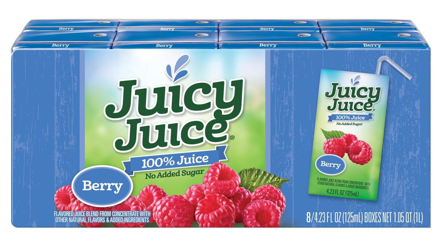 Juicy Juice Berry Juice Boxes, 4.23 Fl Oz, 8 Count, Pack of 5