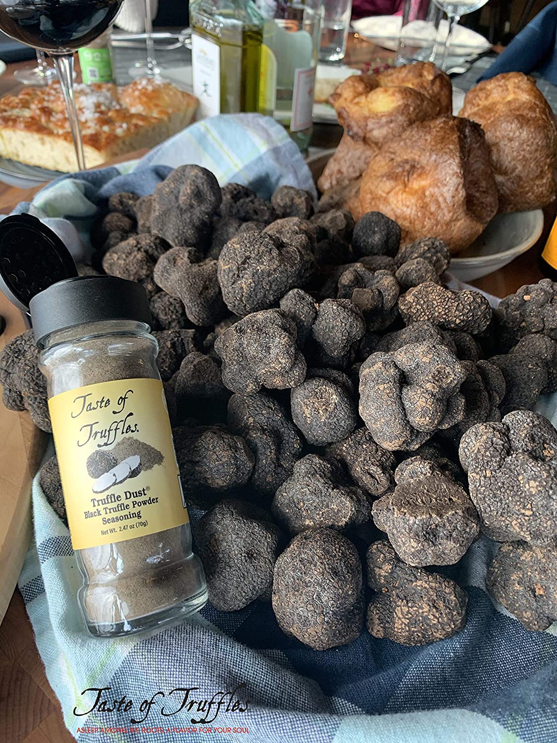 Truffle Dust Seasoning, Truffle & Mushrooms Powder Seasoning, Truffle Gourmet Food Condiments Vegan And Vegetarian Friendly (Bla