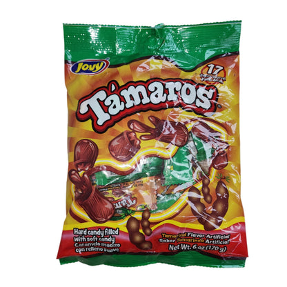 Jovy Tamaros Tamarind Flavored Candy | 6oz Bag | Mexican Candy