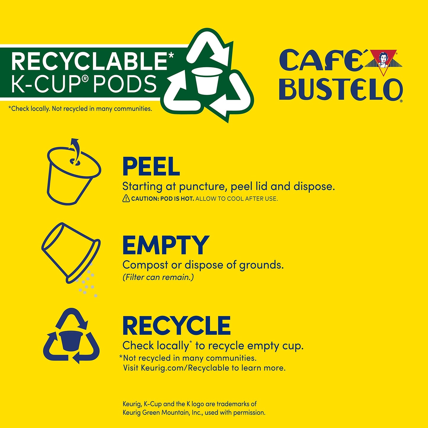 Caf? Bustelo Dulce de Leche 10 Count K-Cup