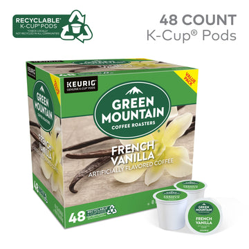 Green Mountain Coffee Roasters French Vanilla Coffee, Keurig Single-Serve K-Cup Pods, Light Roast, 48 Count
