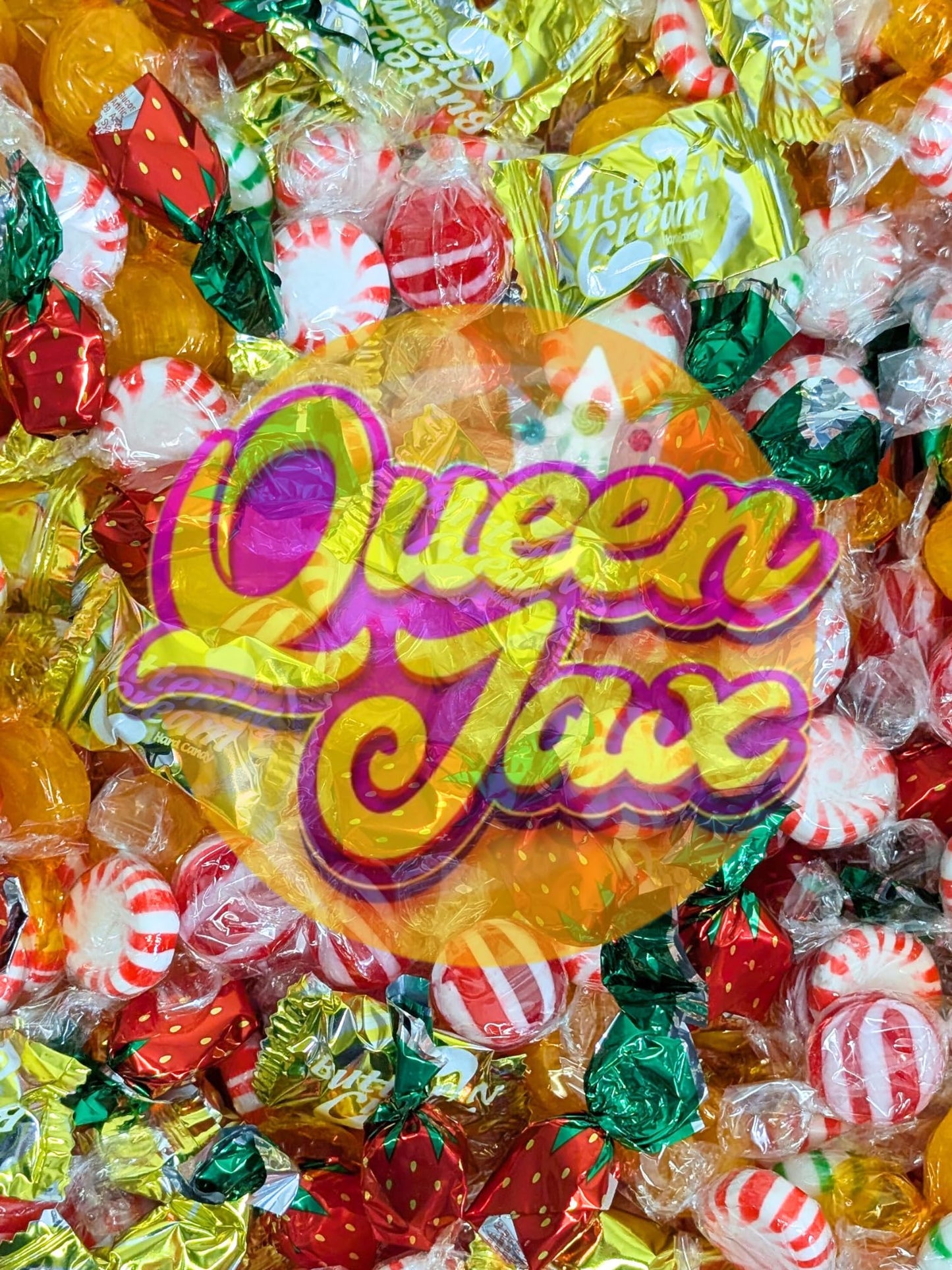 Bulk Hard Candy Individually Wrapped - 4 Lb Hard Candy Mix, Perfect For Parties, Holidays, And Candy Bowls - Peppermint Candy, B