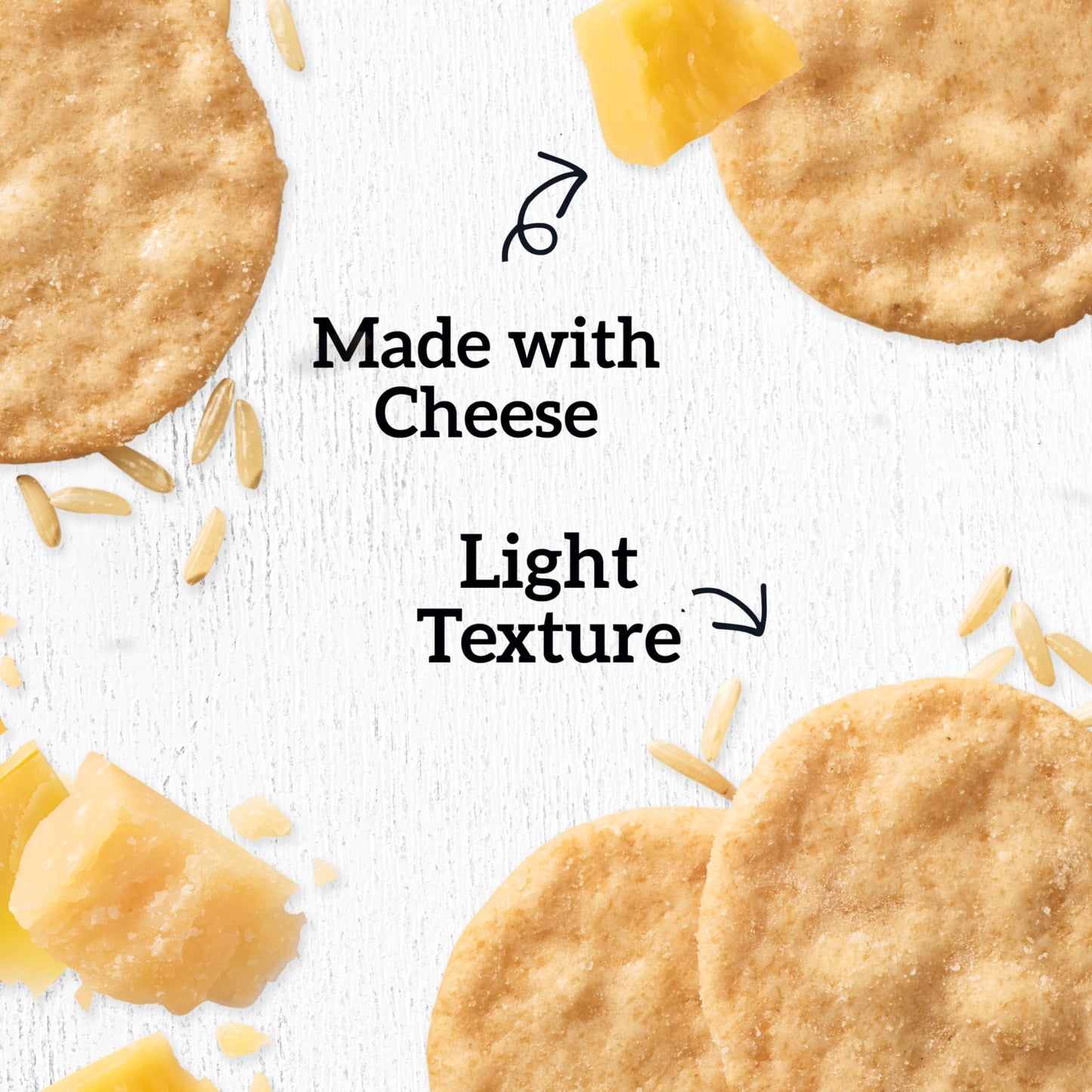 Good Thins Three Cheese Gluten Free Crackers, 6 Pack - 3.5 oz Boxes, Delicious Rice & Cheese Snacks