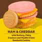 Lunchables Ham & Cheddar with Vanilla Creme Cookies, 5 ct Pack, 3.5 oz Trays