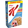 Kellogg's Special K, Breakfast Cereal, Original, Made with Folic Acid, B Vitamins, and Iron, Value Size, 18oz Box(Pack of 6)