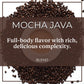 The Bean Organic Coffee Company Mocha Java, Medium Roast, Ground Coffee, 16-Ounce Bag,Café Molido Tostado Organico