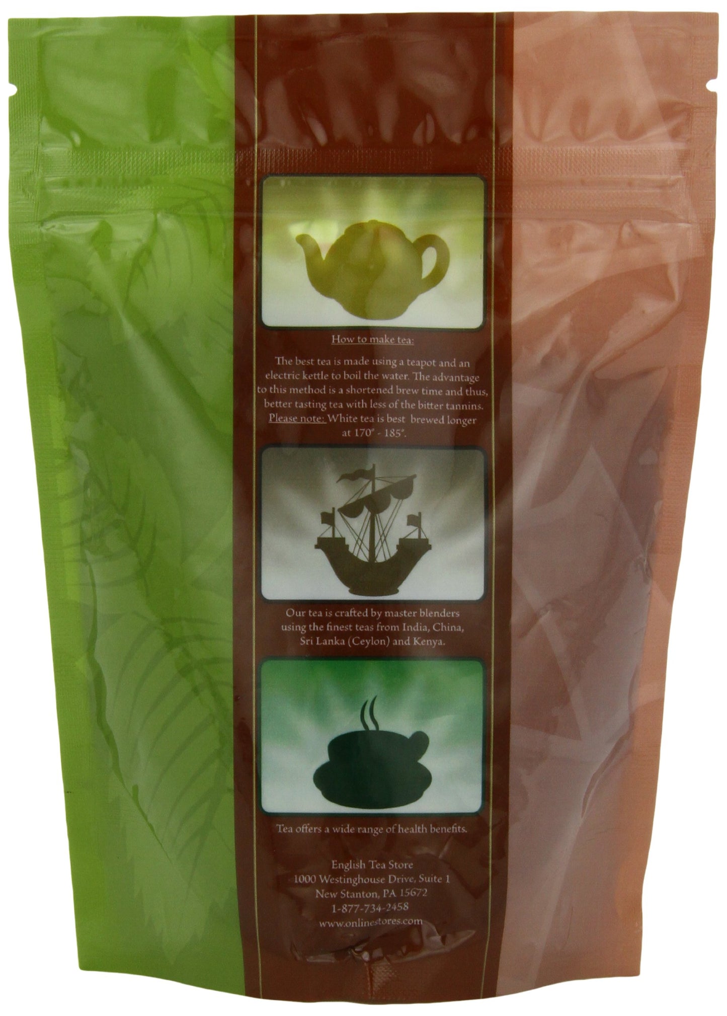 English Tea Store Organic Osprey  powder Green Tea Pouches, 4 Ounce