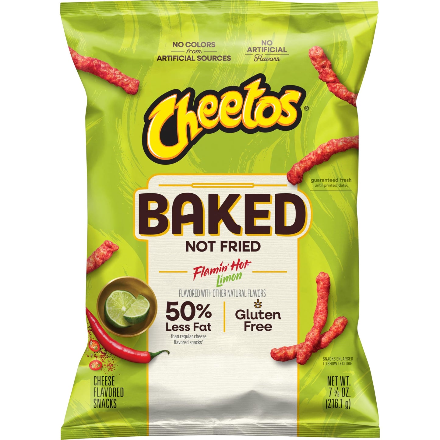 Baked Cheetos Crunchy Flaming Hot Limon, 7.625 Oz